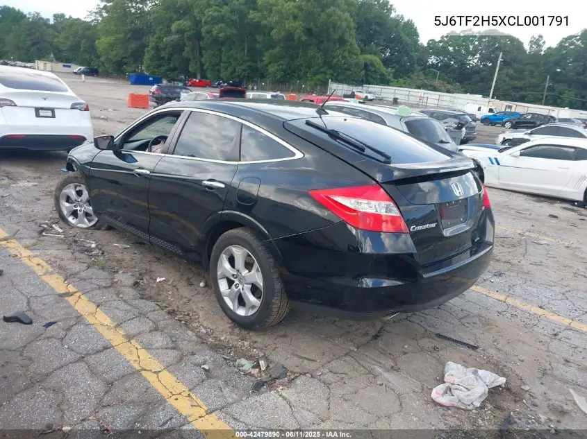 2012 Honda Crosstour Ex-L VIN: 5J6TF2H5XCL001791 Lot: 42479890