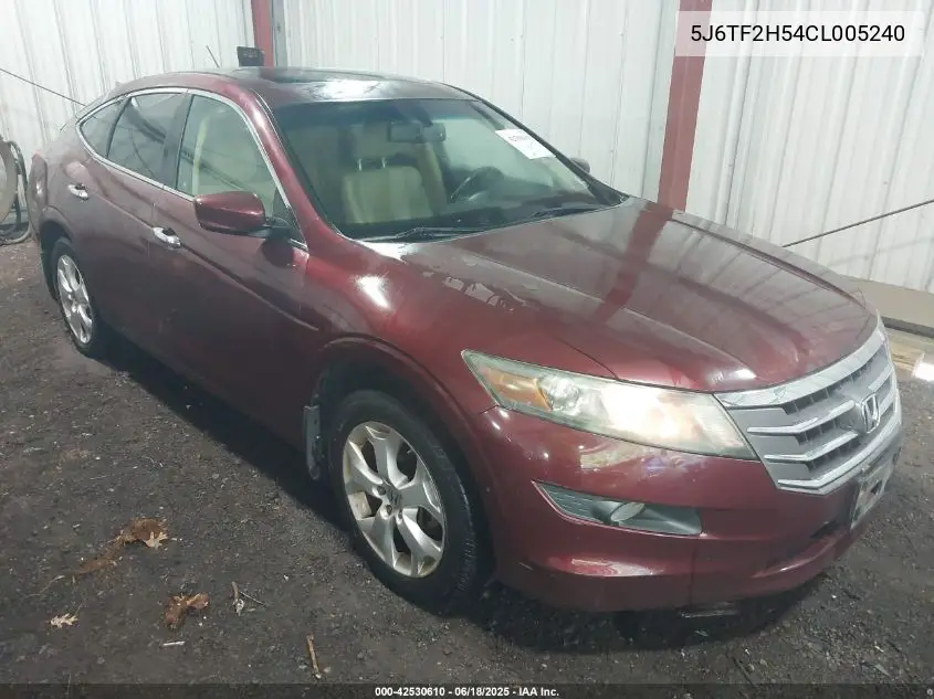 2012 Honda Crosstour Ex-L VIN: 5J6TF2H54CL005240 Lot: 42530610