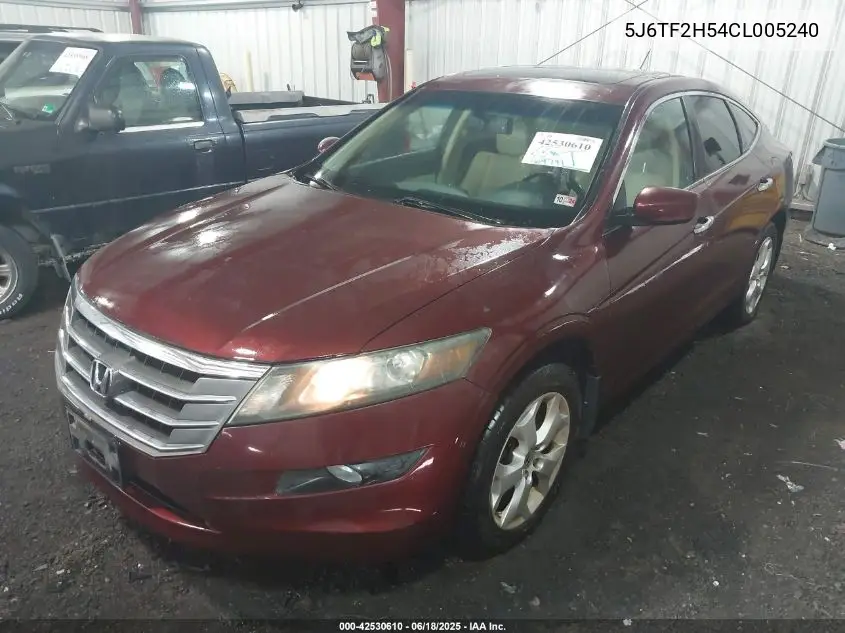 2012 Honda Crosstour Ex-L VIN: 5J6TF2H54CL005240 Lot: 42530610
