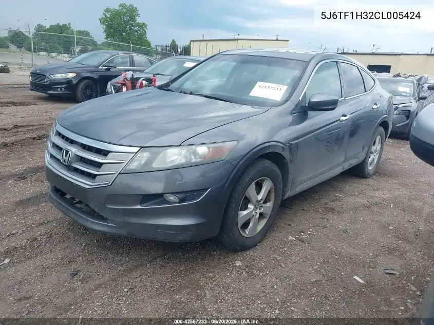 2012 Honda Crosstour Ex VIN: 5J6TF1H32CL005424 Lot: 42557233