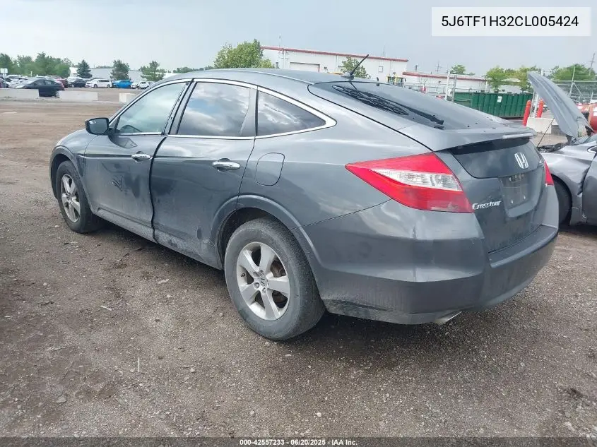 2012 Honda Crosstour Ex VIN: 5J6TF1H32CL005424 Lot: 42557233