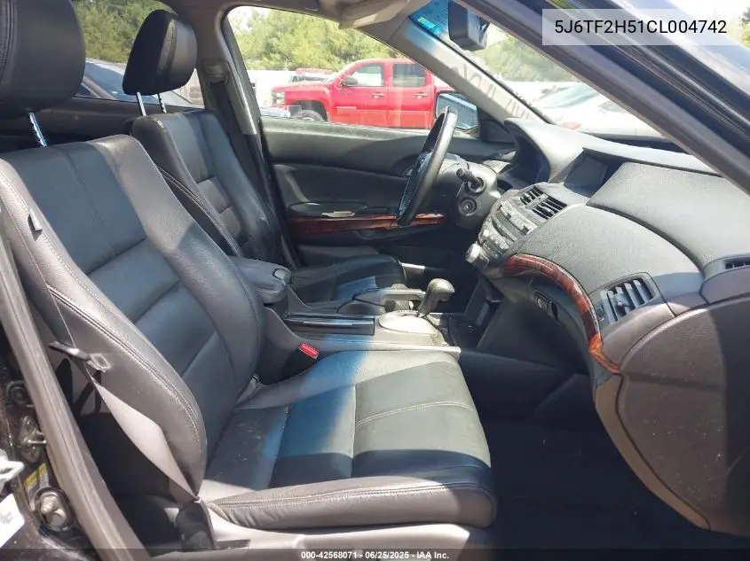 2012 Honda Crosstour Ex-L VIN: 5J6TF2H51CL004742 Lot: 42568071
