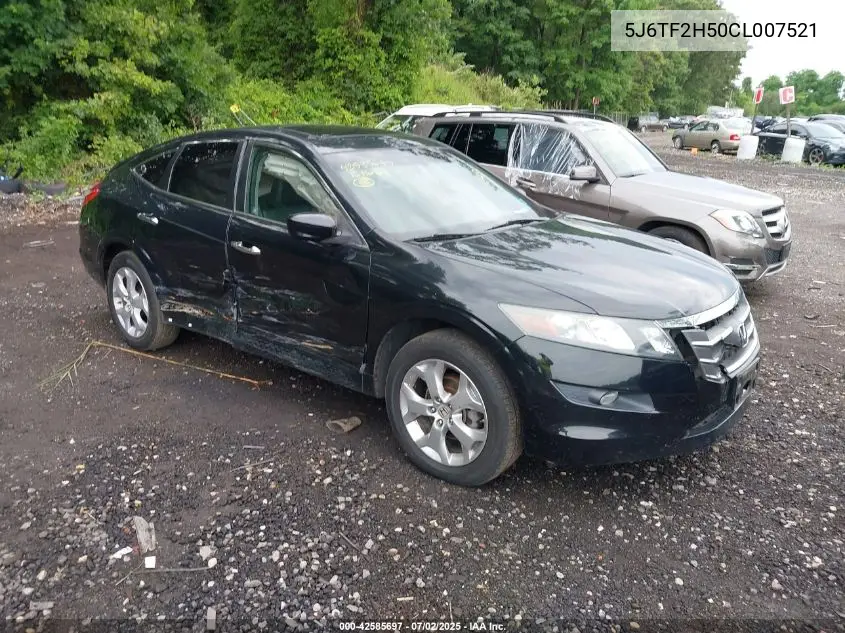 2012 Honda Crosstour Ex-L VIN: 5J6TF2H50CL007521 Lot: 42585697
