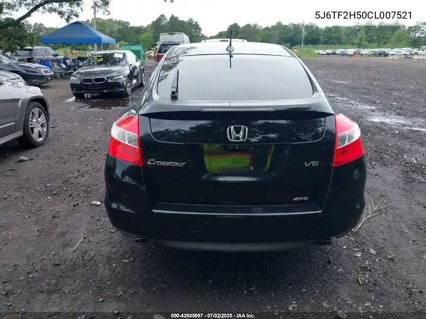 2012 Honda Crosstour Ex-L VIN: 5J6TF2H50CL007521 Lot: 42585697