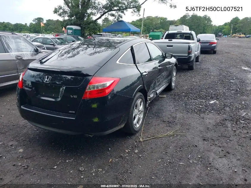 2012 Honda Crosstour Ex-L VIN: 5J6TF2H50CL007521 Lot: 42585697