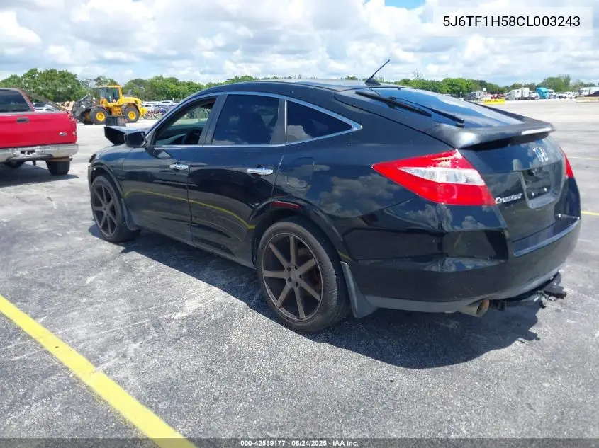 2012 Honda Crosstour Ex-L VIN: 5J6TF1H58CL003243 Lot: 42589177