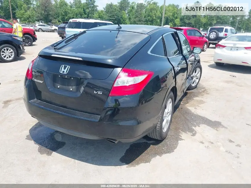 2012 Honda Crosstour Ex-L VIN: 5J6TF1H56CL002012 Lot: 42589439