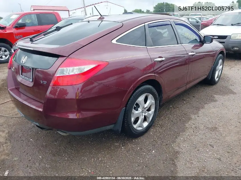 2012 Honda Crosstour Ex-L VIN: 5J6TF1H52CL005795 Lot: 42593134