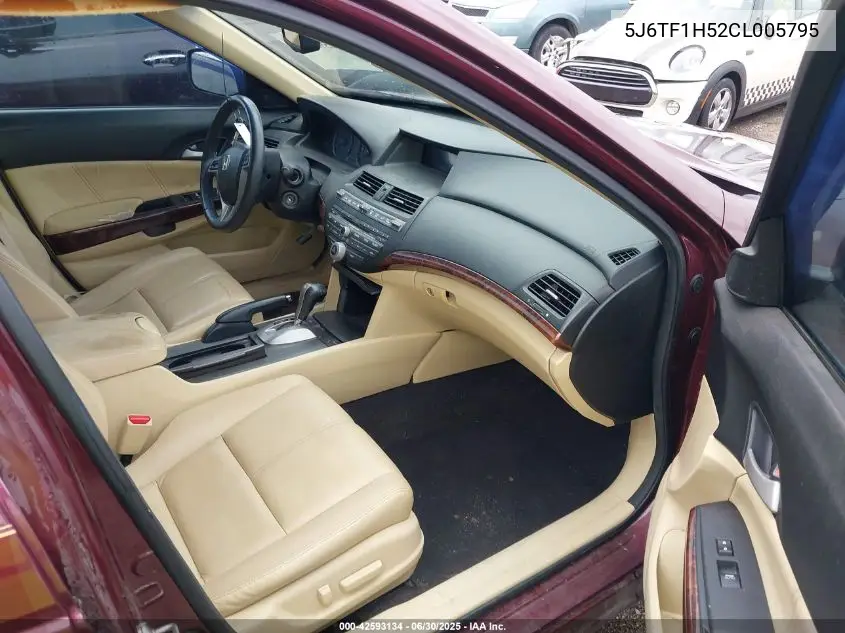 2012 Honda Crosstour Ex-L VIN: 5J6TF1H52CL005795 Lot: 42593134