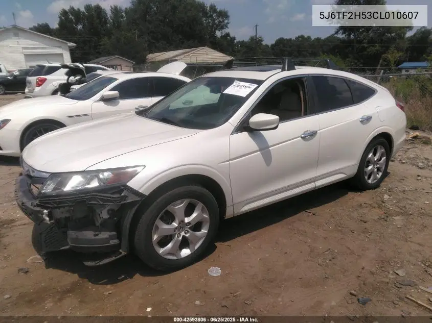 2012 Honda Crosstour Ex-L VIN: 5J6TF2H53CL010607 Lot: 42593806