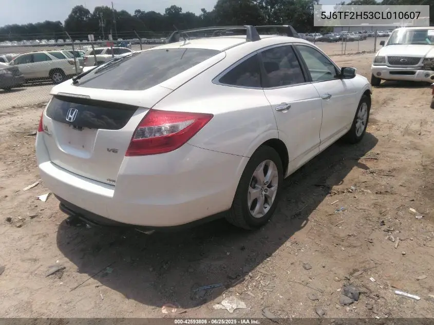 2012 Honda Crosstour Ex-L VIN: 5J6TF2H53CL010607 Lot: 42593806