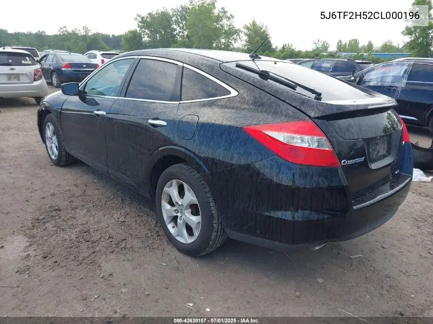 2012 Honda Crosstour Ex-L VIN: 5J6TF2H52CL000196 Lot: 42630157