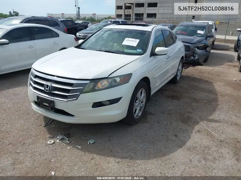 2012 Honda Crosstour Ex-L VIN: 5J6TF2H52CL008816 Lot: 42632616