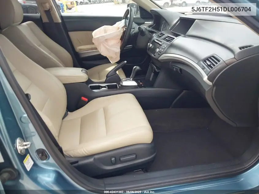 2013 Honda Crosstour Ex-L V6 VIN: 5J6TF2H51DL006704 Lot: 42431383