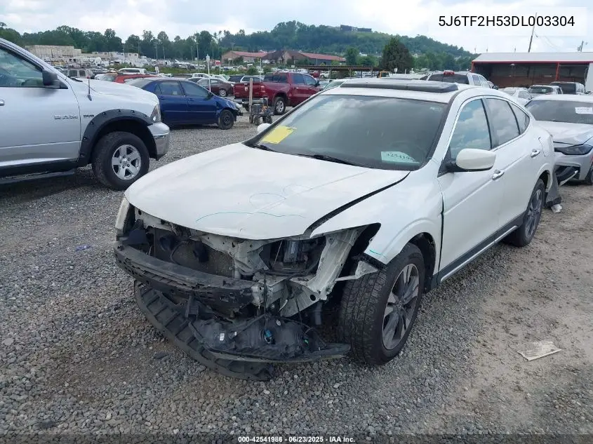 2013 Honda Crosstour Ex-L V6 VIN: 5J6TF2H53DL003304 Lot: 42541986