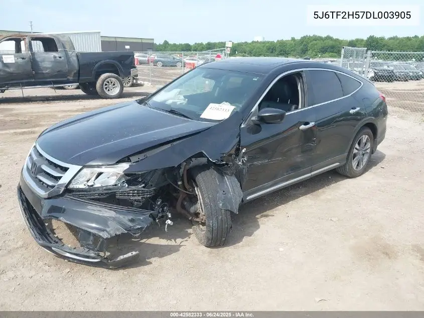 2013 Honda Crosstour Ex-L V6 VIN: 5J6TF2H57DL003905 Lot: 42582333