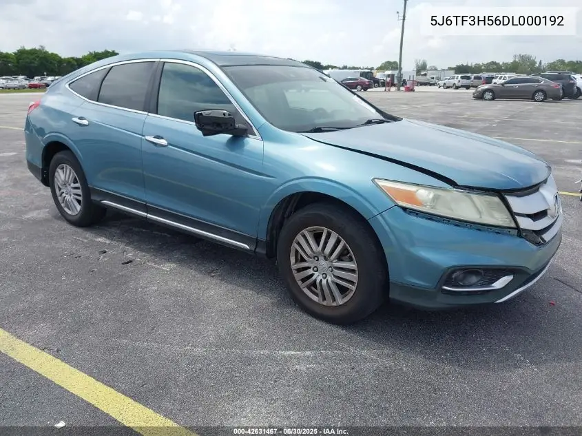 2013 Honda Crosstour Ex-L VIN: 5J6TF3H56DL000192 Lot: 42631467