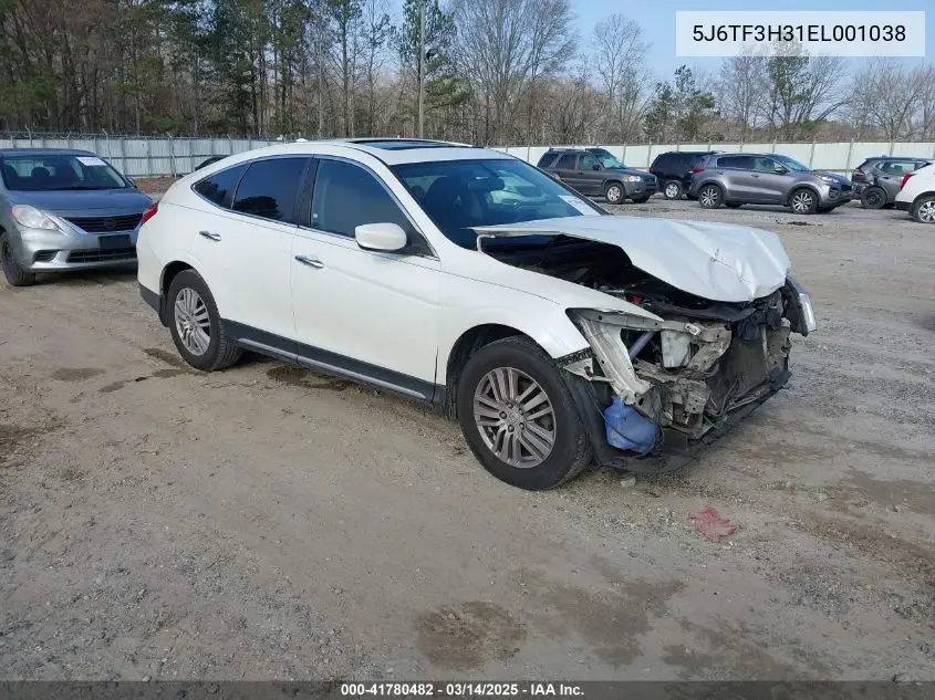 2014 Honda Crosstour Ex VIN: 5J6TF3H31EL001038 Lot: 41780482