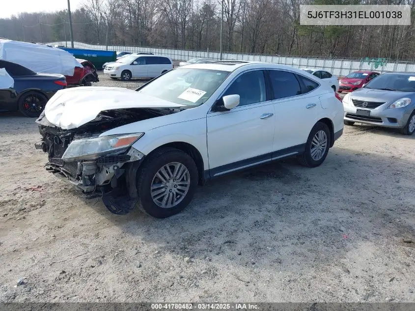 2014 Honda Crosstour Ex VIN: 5J6TF3H31EL001038 Lot: 41780482