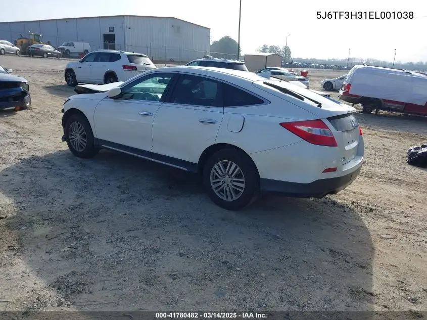 2014 Honda Crosstour Ex VIN: 5J6TF3H31EL001038 Lot: 41780482