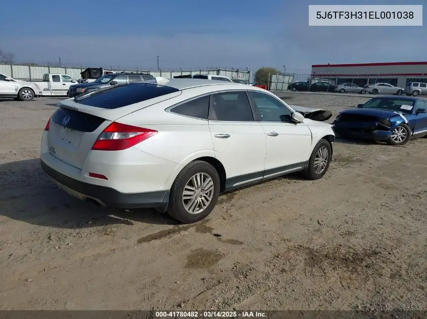 2014 Honda Crosstour Ex VIN: 5J6TF3H31EL001038 Lot: 41780482