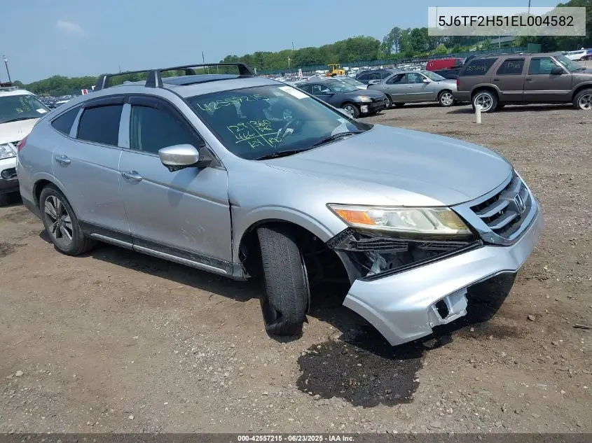 2014 Honda Crosstour Ex-L V6 VIN: 5J6TF2H51EL004582 Lot: 42557215