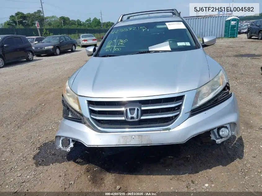 2014 Honda Crosstour Ex-L V6 VIN: 5J6TF2H51EL004582 Lot: 42557215