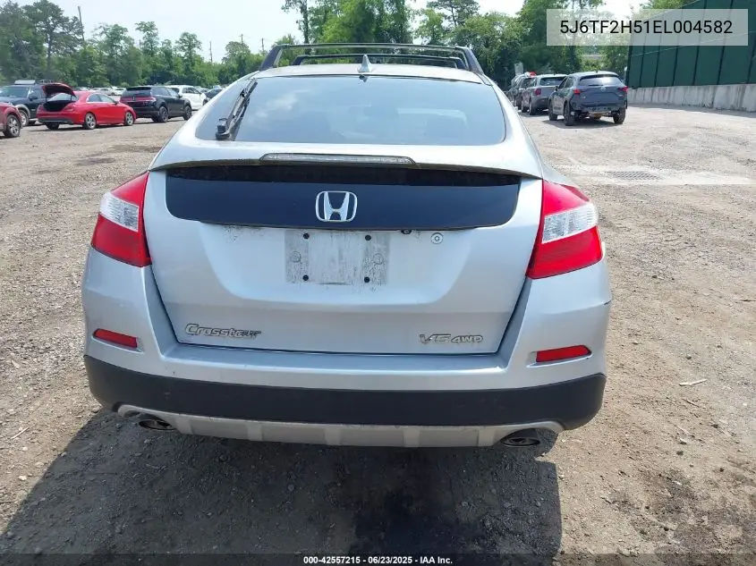 2014 Honda Crosstour Ex-L V6 VIN: 5J6TF2H51EL004582 Lot: 42557215