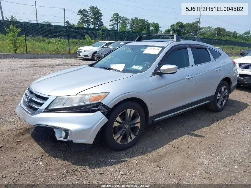 2014 Honda Crosstour Ex-L V6 VIN: 5J6TF2H51EL004582 Lot: 42557215