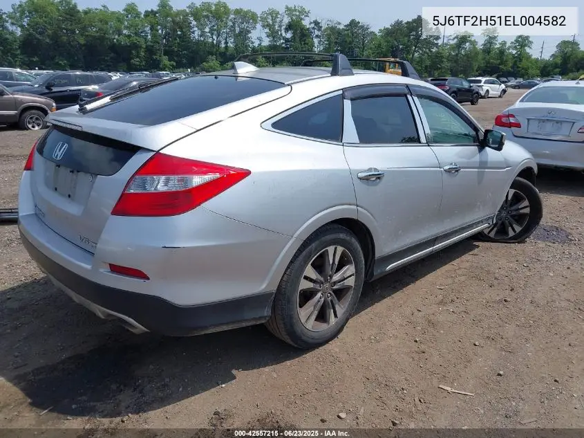 2014 Honda Crosstour Ex-L V6 VIN: 5J6TF2H51EL004582 Lot: 42557215