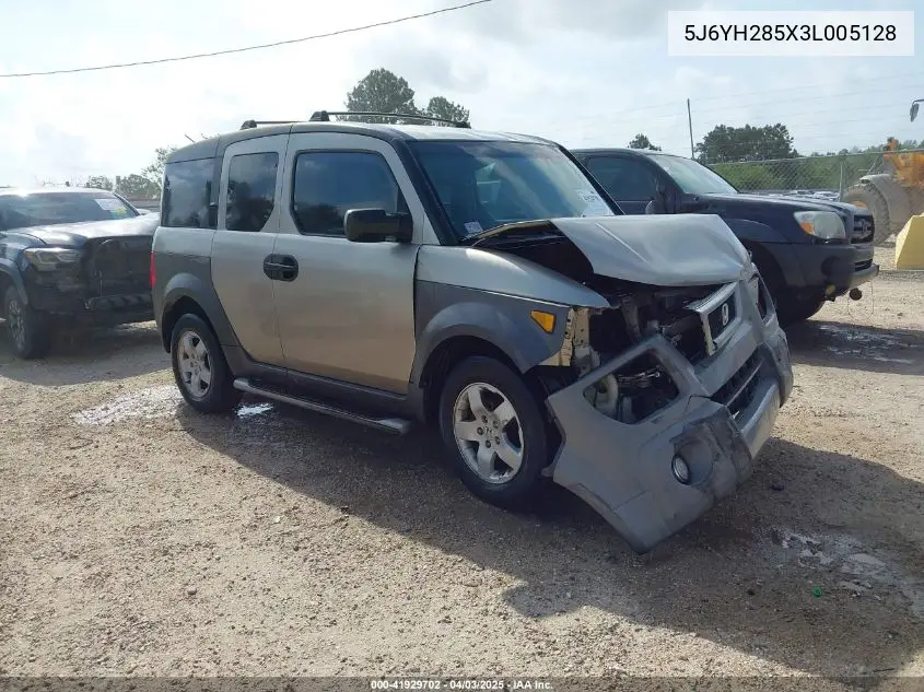 2003 Honda Element Ex VIN: 5J6YH285X3L005128 Lot: 41929702