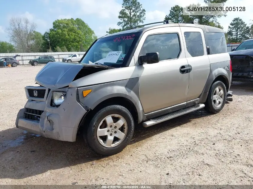 2003 Honda Element Ex VIN: 5J6YH285X3L005128 Lot: 41929702