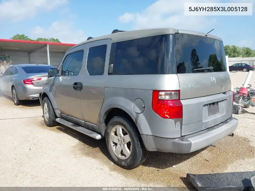 2003 Honda Element Ex VIN: 5J6YH285X3L005128 Lot: 41929702