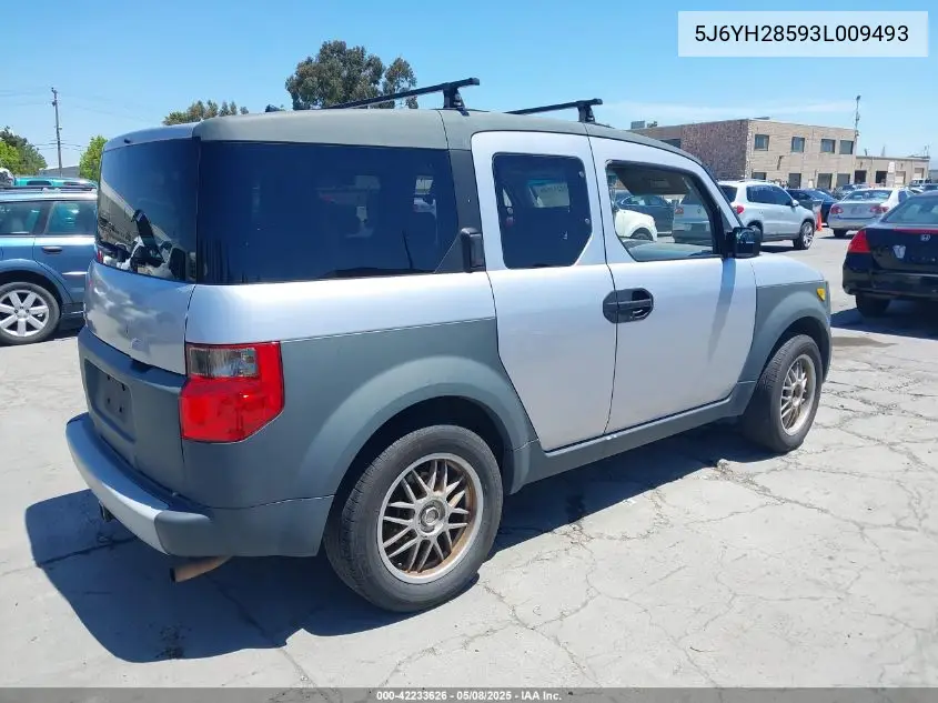 2003 Honda Element Ex VIN: 5J6YH28593L009493 Lot: 42233626