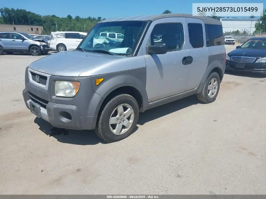 2003 Honda Element Ex VIN: 5J6YH28573L015499 Lot: 42565686