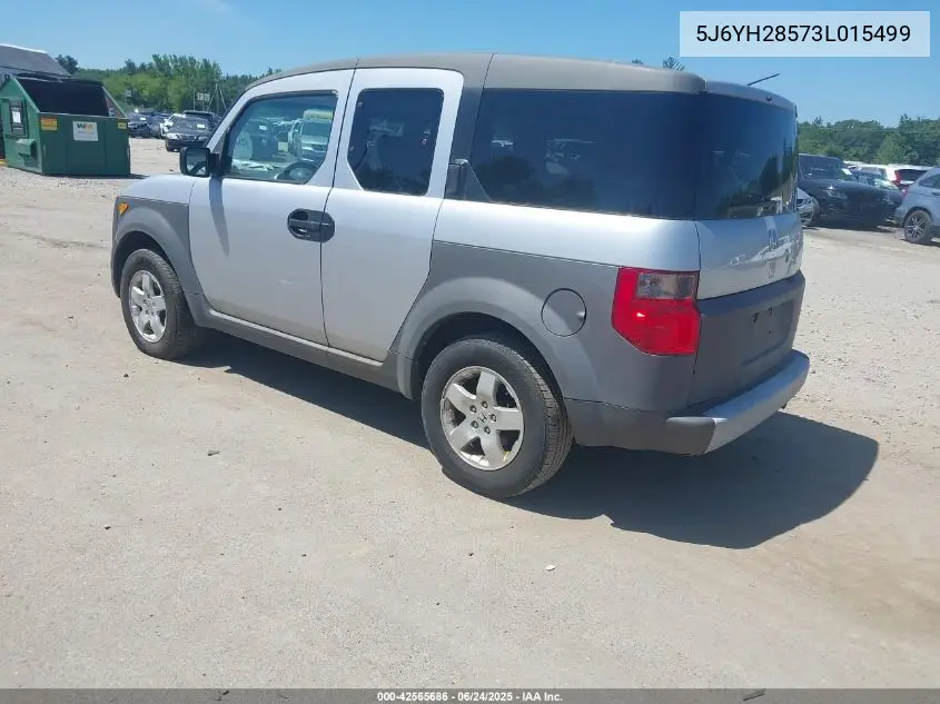 2003 Honda Element Ex VIN: 5J6YH28573L015499 Lot: 42565686