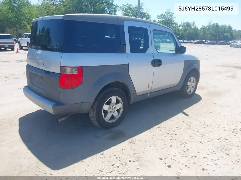 2003 Honda Element Ex VIN: 5J6YH28573L015499 Lot: 42565686