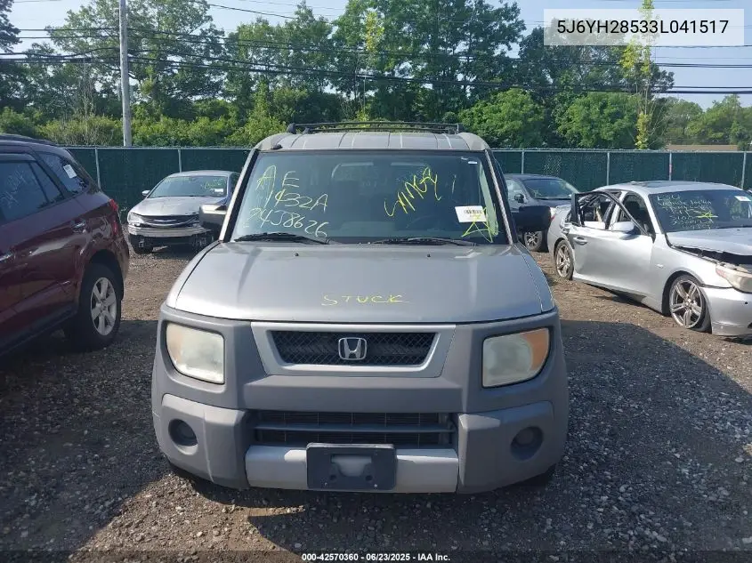 2003 Honda Element Ex VIN: 5J6YH28533L041517 Lot: 42570360