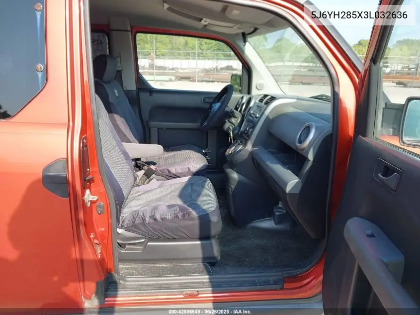 2003 Honda Element Ex VIN: 5J6YH285X3L032636 Lot: 42586649