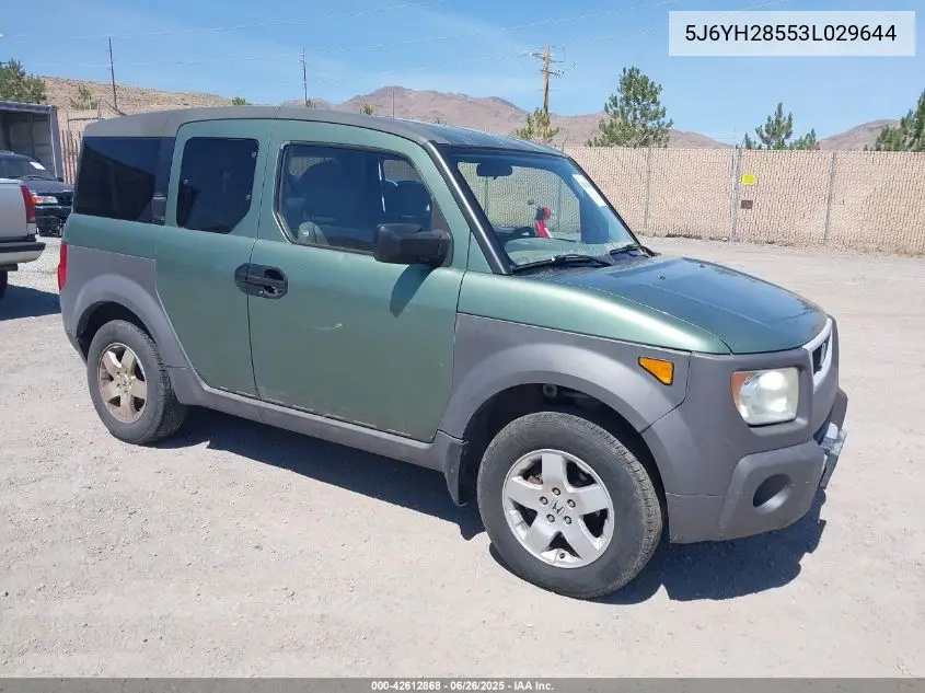 2003 Honda Element Ex VIN: 5J6YH28553L029644 Lot: 42612868