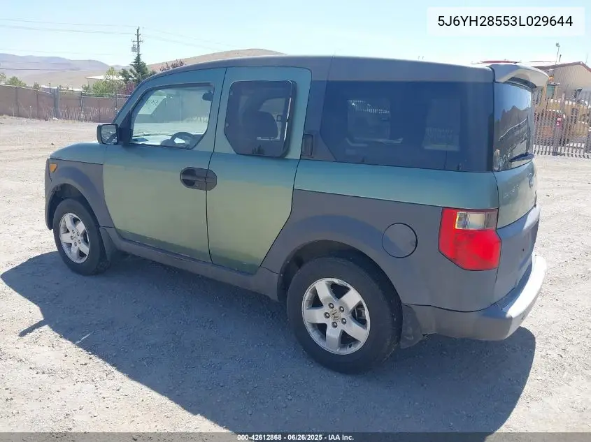 2003 Honda Element Ex VIN: 5J6YH28553L029644 Lot: 42612868