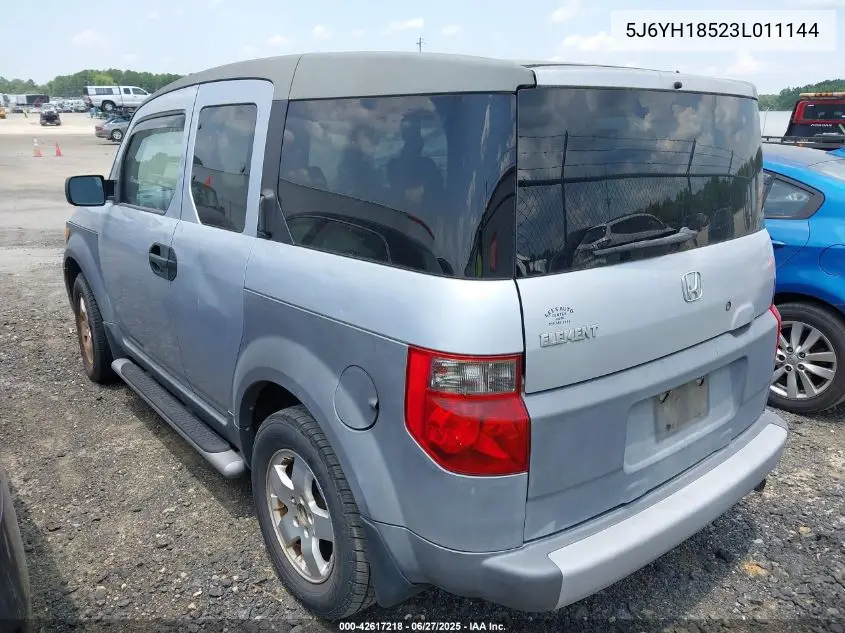 2003 Honda Element Ex VIN: 5J6YH18523L011144 Lot: 42617218