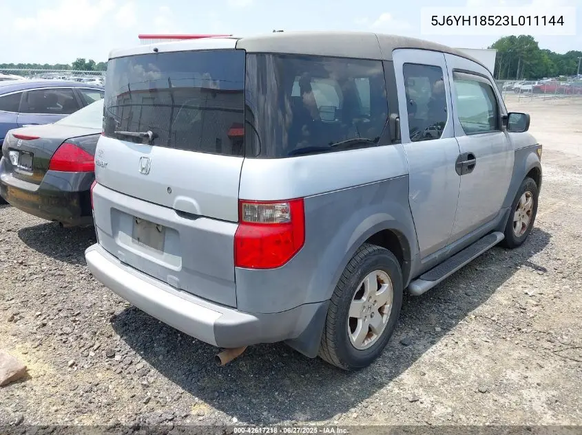 2003 Honda Element Ex VIN: 5J6YH18523L011144 Lot: 42617218