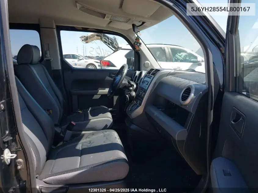 2004 Honda Element Ex VIN: 5J6YH28554L800167 Lot: 12301325