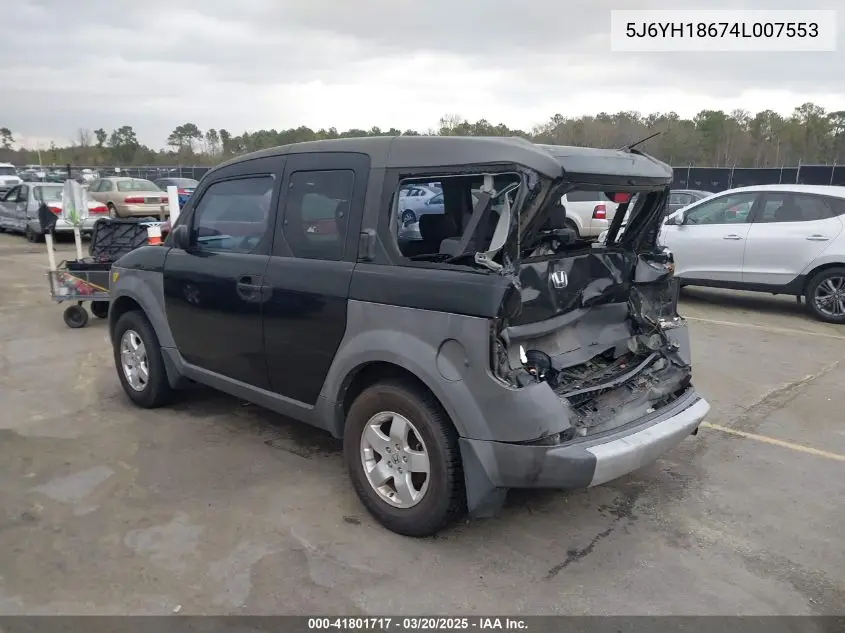 2004 Honda Element Ex VIN: 5J6YH18674L007553 Lot: 41801717
