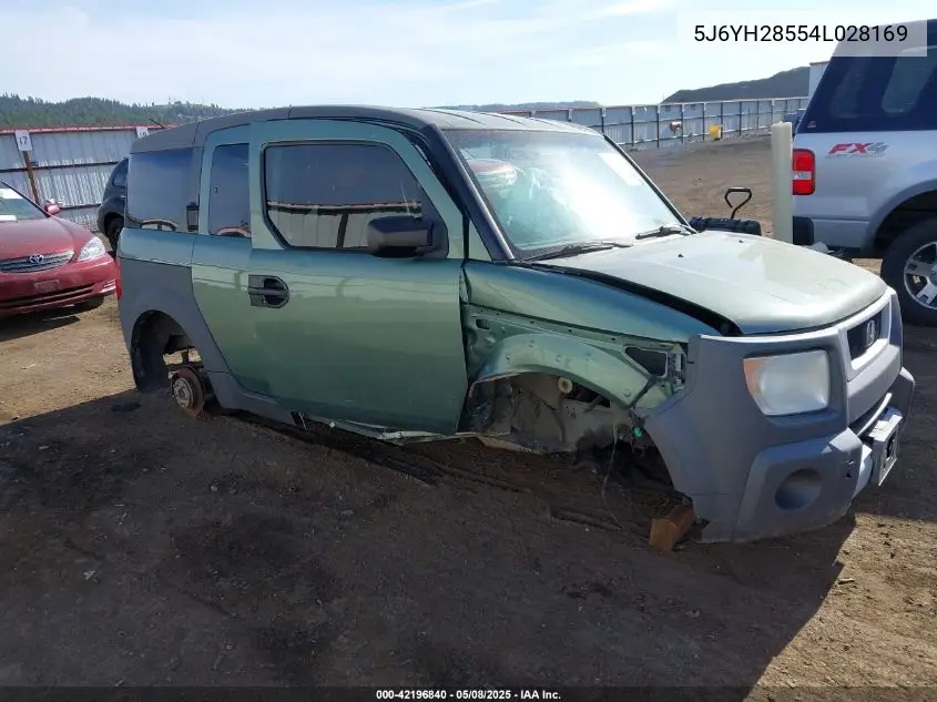 2004 Honda Element Ex VIN: 5J6YH28554L028169 Lot: 42196840