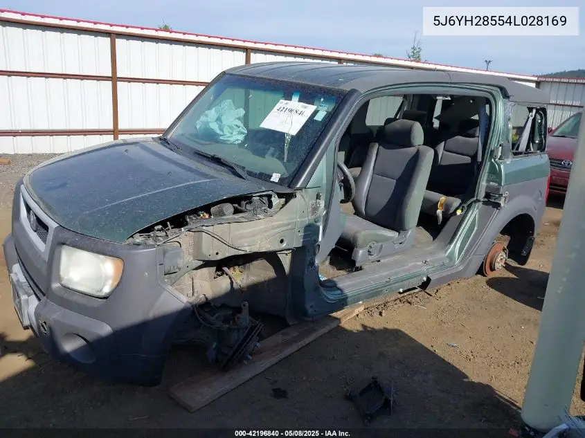 2004 Honda Element Ex VIN: 5J6YH28554L028169 Lot: 42196840