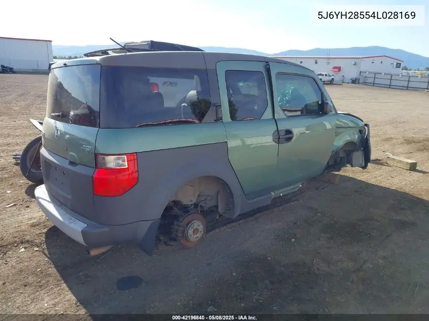 2004 Honda Element Ex VIN: 5J6YH28554L028169 Lot: 42196840