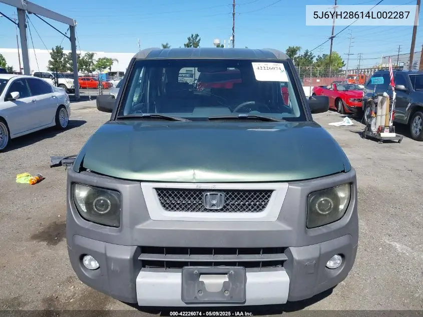 2004 Honda Element Ex VIN: 5J6YH28614L002287 Lot: 42226074