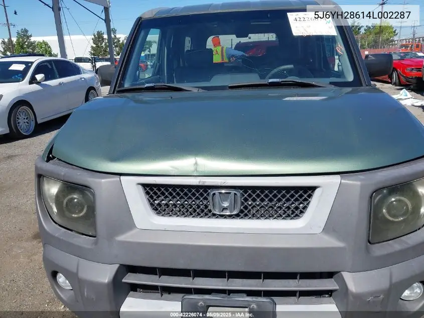 2004 Honda Element Ex VIN: 5J6YH28614L002287 Lot: 42226074